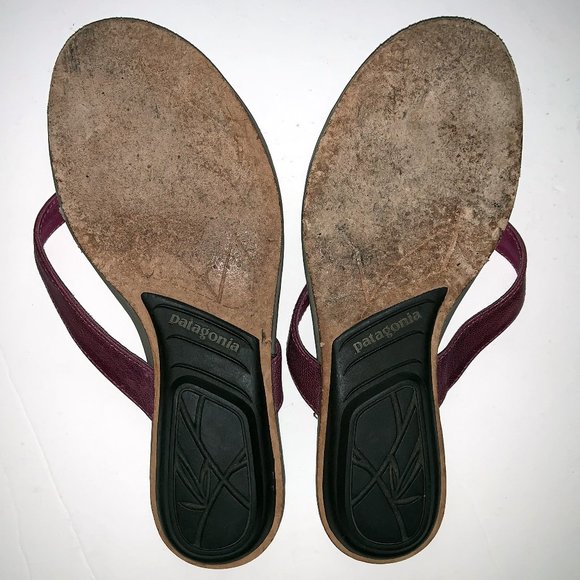 PATAGONIA Purple Gray Bandha Thong Currant Flip Flop Sandals Size 6 - Picture 6 of 6